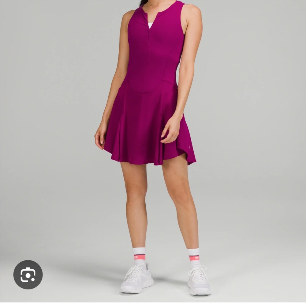 Elegant Magenta Sleeveless Dress